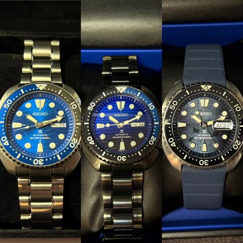 3x Seiko Prospex Turtle Save The Ocean Special Edition, Sieraden, Tassen en Uiterlijk, Horloges | Heren, Zo goed als nieuw, Polshorloge