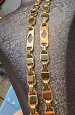 Prachtige 18k 750 platte magnum ketting 70cm lang