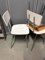 Vintage formica jaren 60 stoel 3 stuks, Huis en Inrichting, Stoelen, Ophalen, Zo goed als nieuw, Wit, Eén