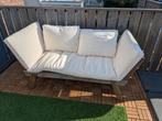 Akazie tuinbank, uitklapbaar met kussens, Tuin en Terras, Ophalen, Gebruikt, Hout