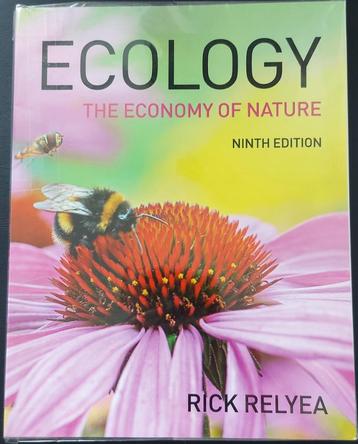 Ecology, The economy of nature 9e edition (Rick Relyea) beschikbaar voor biedingen