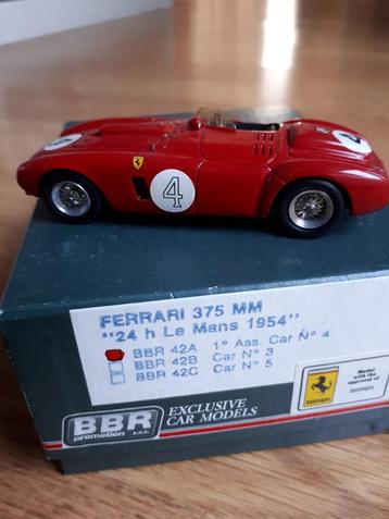 Ferrari 375 MM winnaar 24h Le Mans 1954, BBR 1/43 beschikbaar voor biedingen