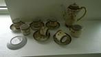 Authentiek handgeschilderd thee servies blauw goud Japan, Antiek en Kunst, Ophalen of Verzenden