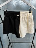 Forte forte short 0 zwart wit linnen € 295, Kleding | Dames, Ophalen of Verzenden, Zo goed als nieuw, Zwart, Kort