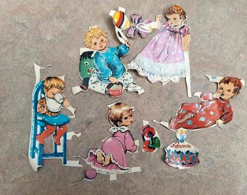 Oude vintage poezieplaatjes, Verzamelen, Poesieplaatjes, Ophalen of Verzenden