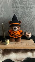 Gehaakte verkleedbeer halloween/ pompoen met vleermuis, Ophalen of Verzenden, Nieuw, Haken, Overige typen