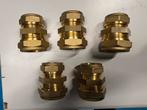 5 stuks Messing rechte knel verloopkoppeling 28x22, Ophalen of Verzenden, Zo goed als nieuw