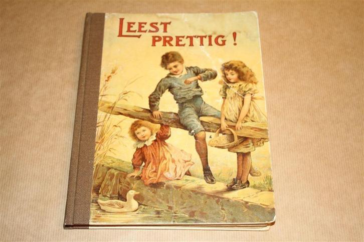 Prentenboek - Leest prettig! - Circa 1900, Boeken, Prentenboeken en Plaatjesalbums, Gelezen, Ophalen of Verzenden