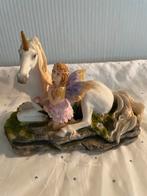 Eenhoorn met Engel Beeld, Verzamelen, Beelden en Beeldjes, Ophalen of Verzenden, Zo goed als nieuw, Dier