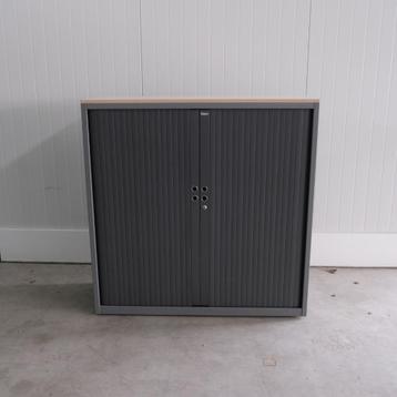 Gispen Roldeurkast, Grijs/Beuken, 120x47x121cm (BXDXH), RD87 beschikbaar voor biedingen