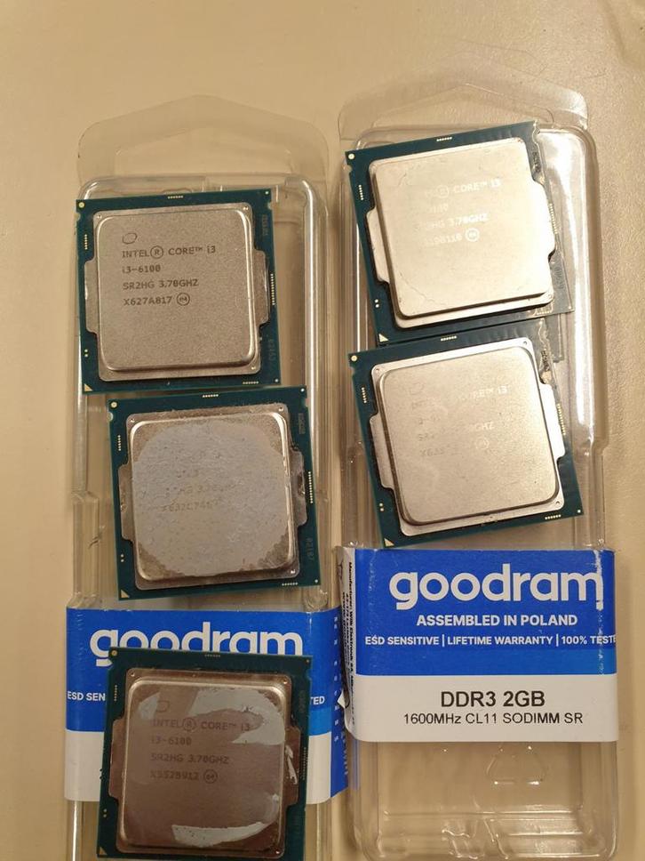 Intel Core i3-6100 Processors, Computers en Software, Processors, Gebruikt, 2-core, 3 tot 4 Ghz, Ophalen of Verzenden