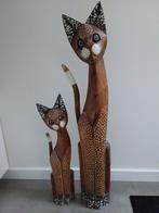 2 houten katten decoratie, Ophalen