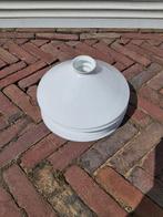 Set oude melkglazen lampenkappen (5), Huis en Inrichting, Lampen | Lampenkappen, Wit, Rond, Ophalen of Verzenden, Zo goed als nieuw