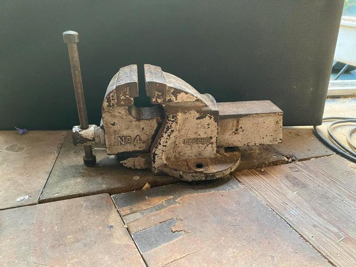 Vintage Record No. 4 Bankschroef - Made in England, Doe-het-zelf en Verbouw, Gereedschap | Handgereedschap, Gebruikt, Ophalen of Verzenden