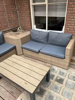 Mooie Wicker Tuinset - 4 Zitplaatsen, Ophalen, 4 zitplaatsen, Gebruikt, Wicker