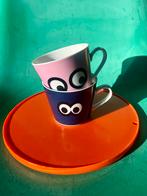 Oud IKEA  Walter Van Beirendonck kop mokken roze blauw ogen, Ophalen of Verzenden, Zo goed als nieuw, Overige stijlen, Kop(pen) en/of Schotel(s)