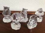 5 Mooie kristal Goebel figuren dieren beeldjes, Ophalen of Verzenden