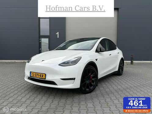 Tesla Model Y Performance AWD 75 kWh 462PK Dual Motor Pearl, Auto's, Tesla, Bedrijf, Te koop, Model Y, 4x4, ABS, Adaptive Cruise Control
