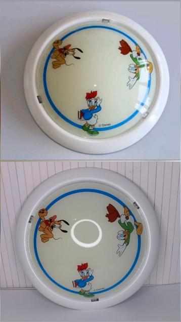 2 Plafondlampen Disney vintage Donald Katrien Pluto Kerst beschikbaar voor biedingen