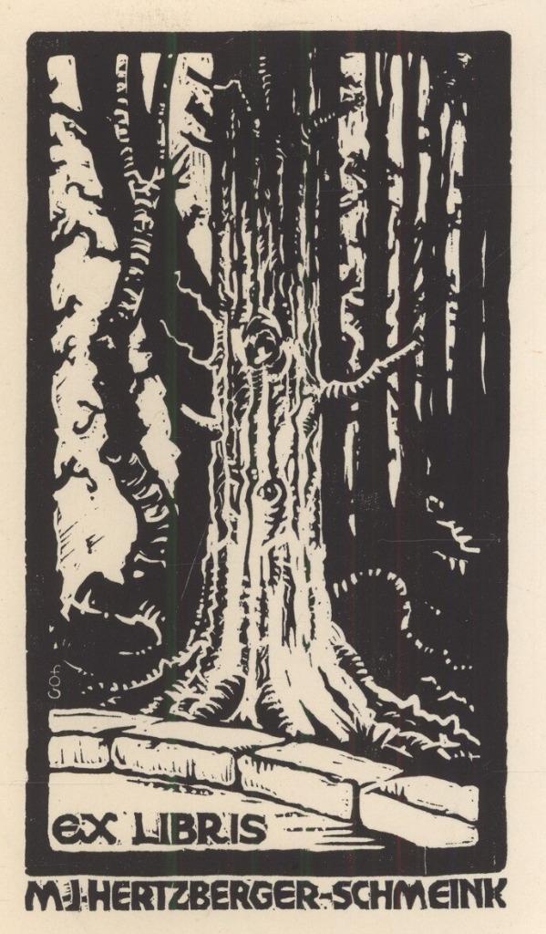 1632 Ex Libris Nederland : Harry Corvers, 1950, Antiek en Kunst, Kunst | Etsen en Gravures, Verzenden