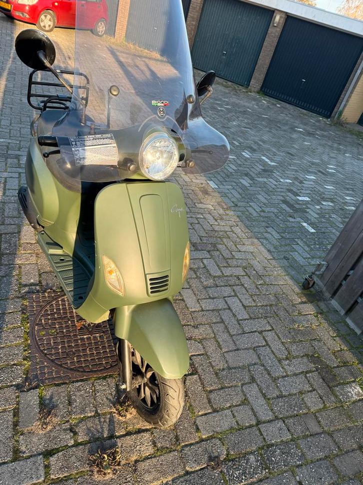 Gave Santini Capri Snorfiets, Matgroen, Fietsen en Brommers, Snorfietsen en Snorscooters, Gebruikt, Overige merken, Benzine, Ophalen