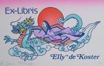 Exlibris /Ex libris R. Murasawa, Geisha op Draak, Antiek en Kunst, Kunst | Etsen en Gravures, Verzenden