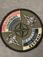Embleem Baltic lightning 322 SQN RNLAF, Verzamelen, Militaria | Algemeen, Verzenden, Luchtmacht, Nederland, Embleem of Badge