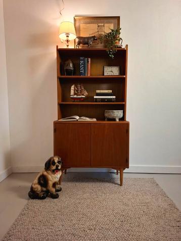 Vintage design wandmeubel boekenkast teak Sonett Tenhu beschikbaar voor biedingen