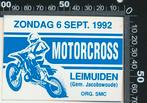 Sticker: Motorcross 1992 - Leimuiden, Verzamelen, Ophalen of Verzenden, Zo goed als nieuw, Auto of Motor