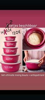 Nieuwe mixing bowls set van tupperware +gratis verzending, Ophalen of Verzenden, Nieuw, Overige typen