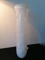 Bohemen Škrdlovice Jan Beránek Vaas Wit Frosted Spikes 1959, Antiek en Kunst, Ophalen of Verzenden