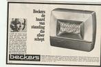 retro reclame 1963 Beckers kachels Bergen op Zoom, Verzenden, Overige typen