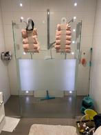 Inloopdouche glazenwand, Ophalen, Gebruikt, 100 tot 150 cm, 75 cm of meer