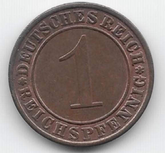 Duitse Rijk 1 reichspfennig 1936 (A) KM# 37, Postzegels en Munten, Munten | Europa | Niet-Euromunten, Losse munt, Duitsland, Verzenden