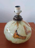Art deco tafellamp,  opaline lamp, vintage gemarmerd glas, Antiek en Kunst, Ophalen