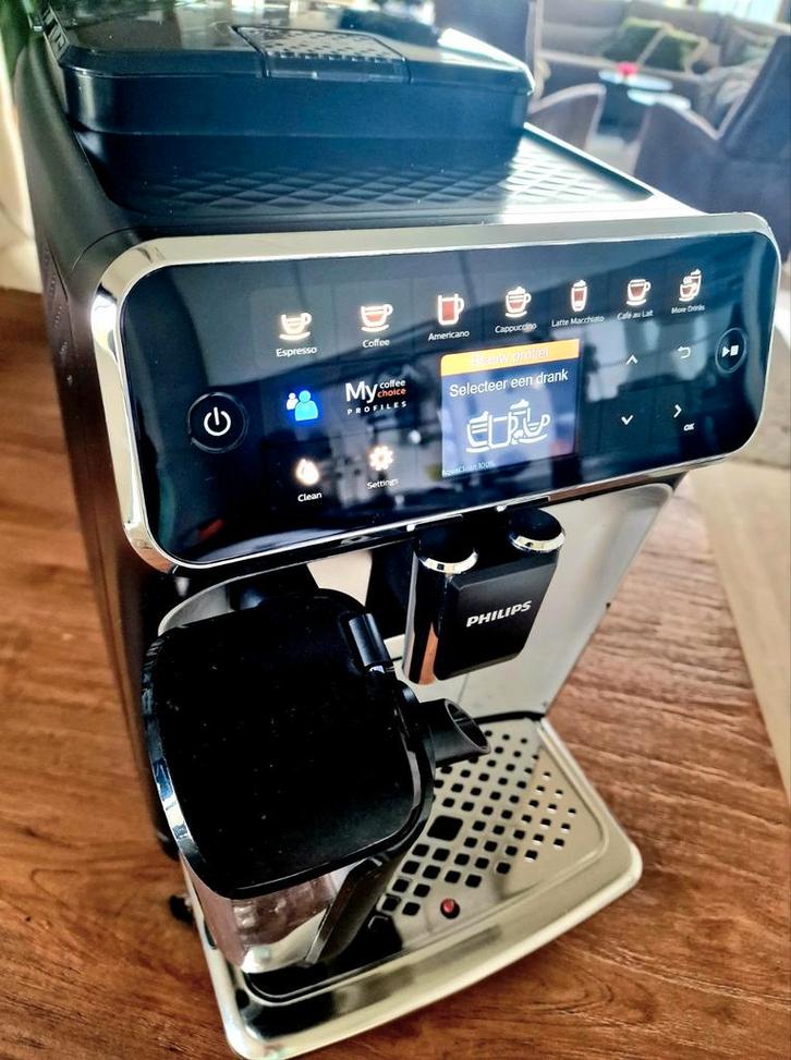 PHILIPS LatteGo Series 4300 – Espressomachine Zwart, Witgoed en Apparatuur, Koffiezetapparaten, Zo goed als nieuw, Espresso apparaat