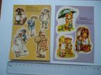 sticker vintage KAART strip brocante retro sarah kay card, Verzenden, Zo goed als nieuw
