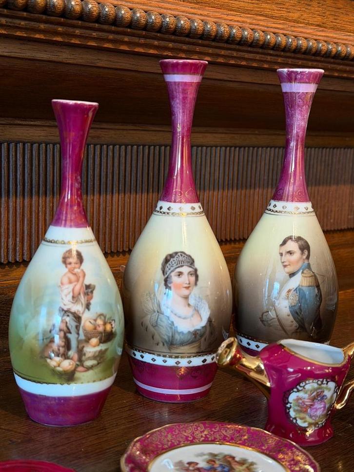 Antieke Duitse Trompetvaasjes, ca. 1900, Antiek en Kunst, Antiek | Vazen, Ophalen