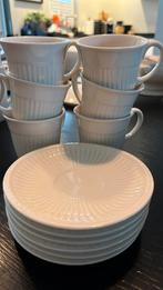 Wedgwood Edme koffiekopjes en schotels 6 stuks, Ophalen of Verzenden, Zo goed als nieuw, Wedgwood, Kop(pen) en/of Schotel(s)