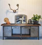 Industriele antieke werkbank, Huis en Inrichting, Ophalen of Verzenden, Zo goed als nieuw, 50 tot 75 cm