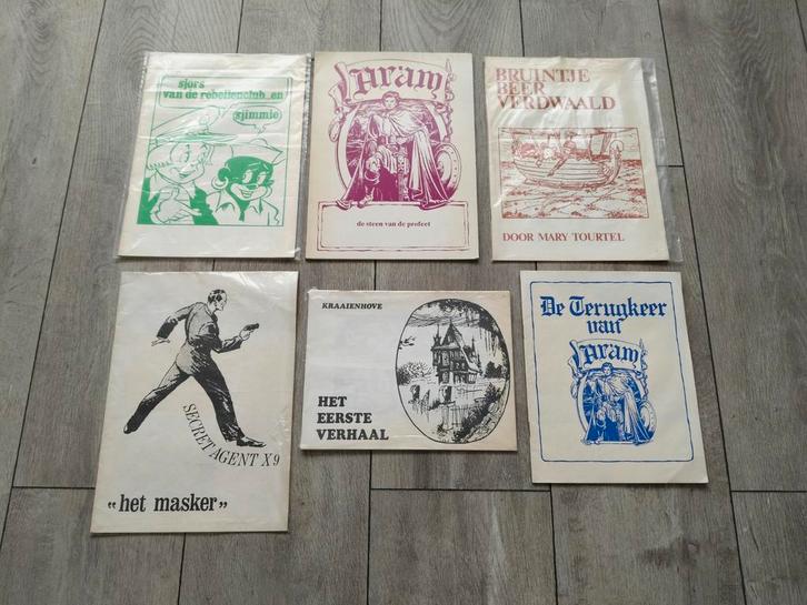 Diverse Bijvoegsels Stripschrift jaren 60 & 70, Boeken, Stripboeken, Gelezen, Meerdere stripboeken, Verzenden