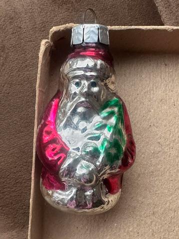 Kerstman kerstmannetje kerstbal kerstboom oud vintage beschikbaar voor biedingen