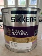 Nieuwe Sikkens Rubbol Satura Lak -  ral 9005 - 2.5L, Doe-het-zelf en Verbouw, Verf, Beits en Lak, Zwart, Nieuw, Ophalen of Verzenden