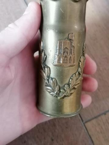 Reims WO1 Franse 37mm pompom hulsje souvenir beschikbaar voor biedingen