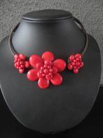 Spang met rode stenen, Ophalen of Verzenden, Zo goed als nieuw, Rood, Steen of Mineraal