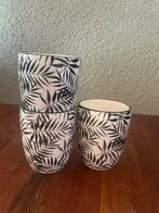 Leuke Jungle Mokjes - Set van 3, Ophalen, Zo goed als nieuw, Wit, Overige materialen