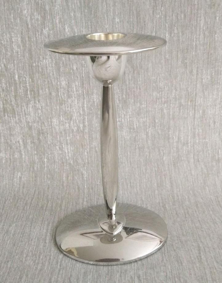 WMF verzilverde kandelaar modern 17 cm hoog, Huis en Inrichting, Woonaccessoires | Kandelaars en Kaarsen, Gebruikt, Kandelaar