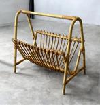 Vintage Rotan Lectuurbak Jaren 70 bamboo rohe tijdschriften, Huis en Inrichting, Ophalen of Verzenden, Gebruikt