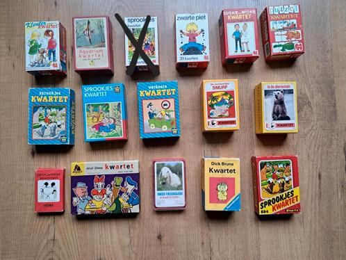 Diverse vintage kwartetten in goede staat, Verzamelen, Speelkaarten, Jokers en Kwartetten, Gebruikt, Kwartet(ten), Ophalen of Verzenden
