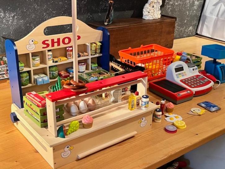 winkeltje uitzonderlijk uitgebreid, Kinderen en Baby's, Speelgoed | Houten speelgoed, Nieuw, Meubelstuk of Keukentje, Ophalen of Verzenden